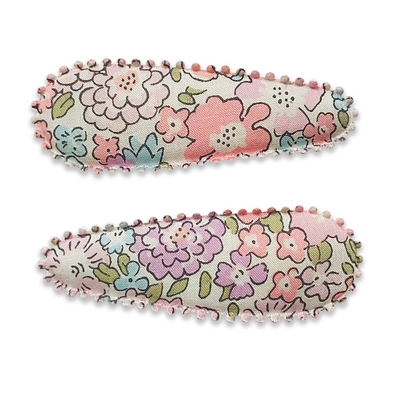 Australian Josie Joan's handmade floral fabric hairpin (L) - LILLIA - เครื่องประดับผม - ผ้าฝ้าย/ผ้าลินิน 