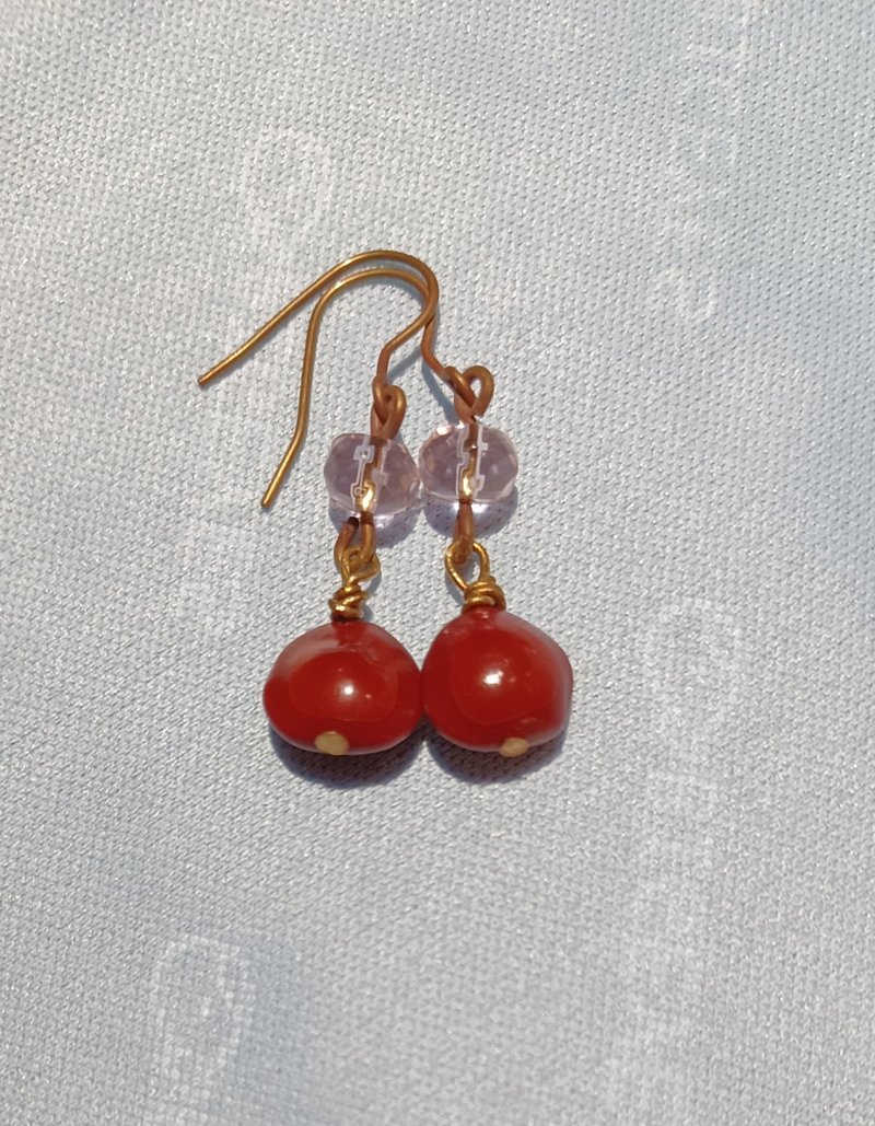 Red bean acacia - Earrings & Clip-ons - Plants & Flowers 