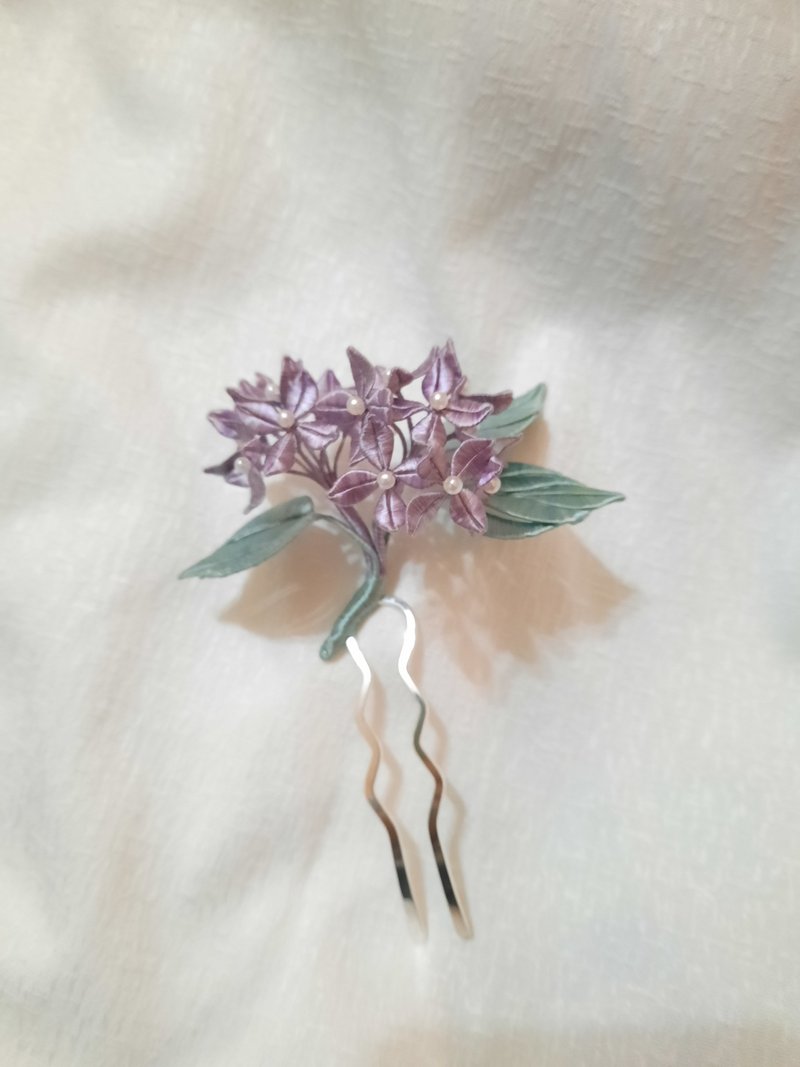 Hydrangea hairpin - Hair Accessories - Thread 