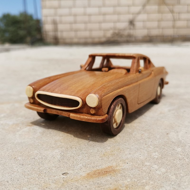 Collectible toy car model Volvo P1800 - Items for Display - Wood 
