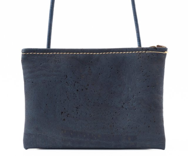 コルクレザーサコッシュ (Navy) - ショップ Talawa Cork ショルダー