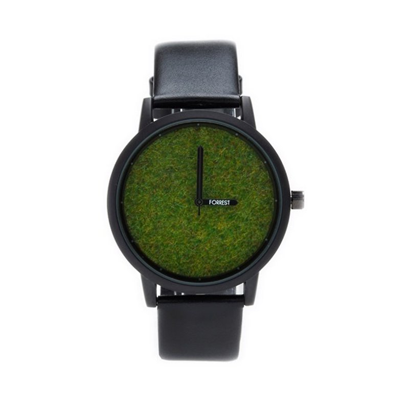 FORREST  - 黒い森​​黒芝（L） - 腕時計 - その他の素材 ブラック