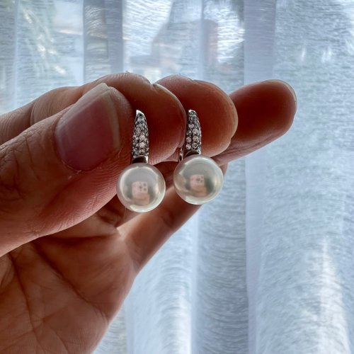 Ellajo Bijoux 優雅垂墜天然淡水珍珠耳環