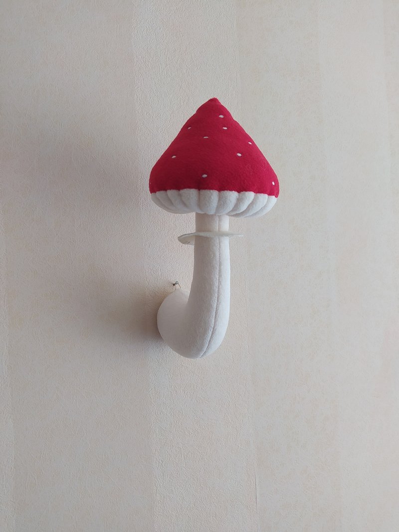 Mushroom amanita wall hanging decor, mushrooms decor, forest - 壁貼/牆壁裝飾 - 其他材質 紅色