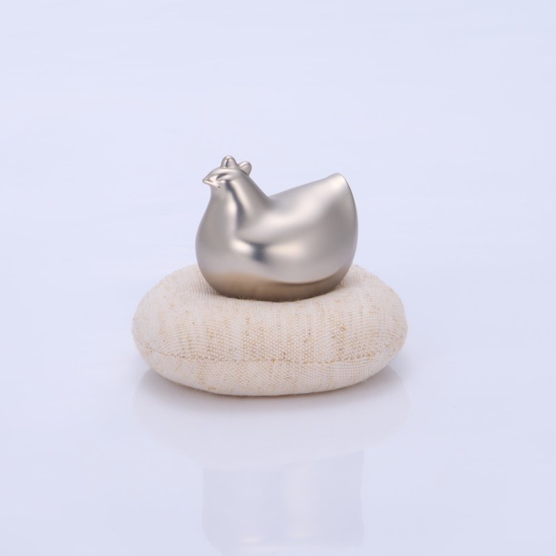 [New color debut] Matte Golden Chicken (Misty Silver) - Items for Display - Aluminum Alloy Multicolor