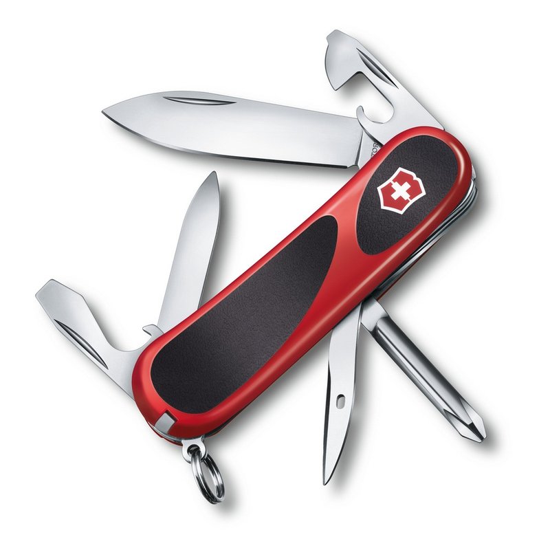 VICTORINOX 瑞士維氏 瑞士刀 EvoGrip 11 85mm 黑紅 2.4803.C - 露營用品 - 不鏽鋼 紅色