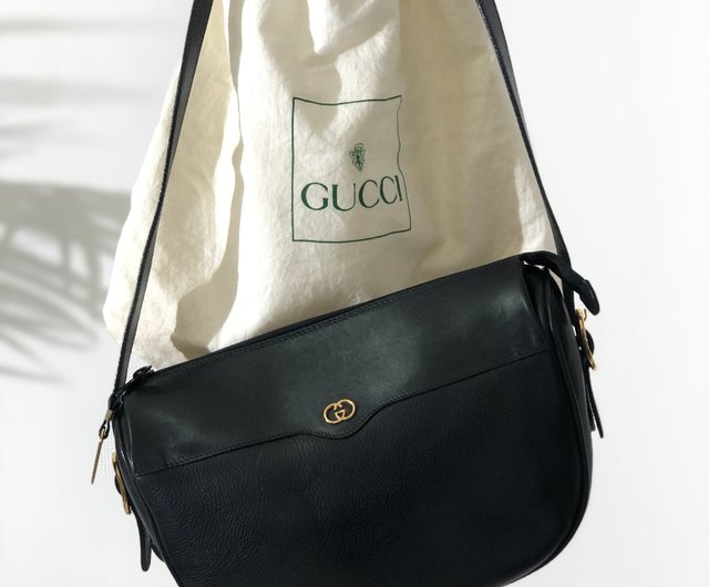バッグ GUCCI GG HAND BAG Rare Vtg 70s GUCCI Canvas GG Monogram Boxy Tote W/Leather