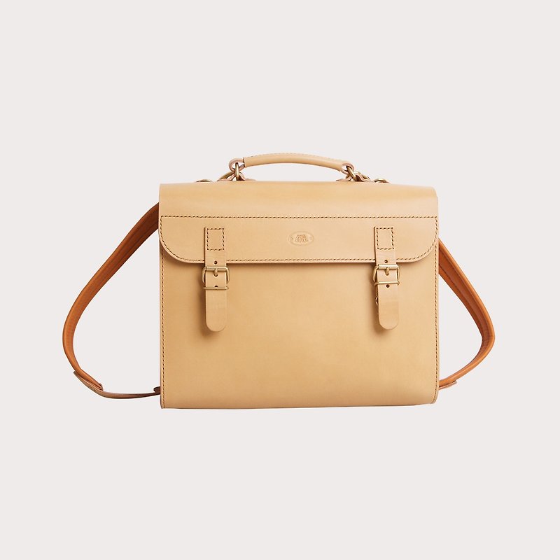 [90 days hand made leather goods] Wenqing portable backpack - เครื่องหนัง - วัสดุอื่นๆ 