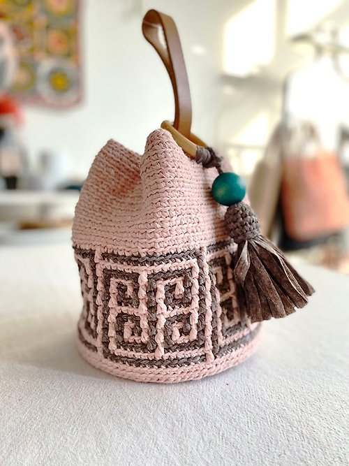 滿意手作工作室-knitting mani 韓國傳統圖樣編織包