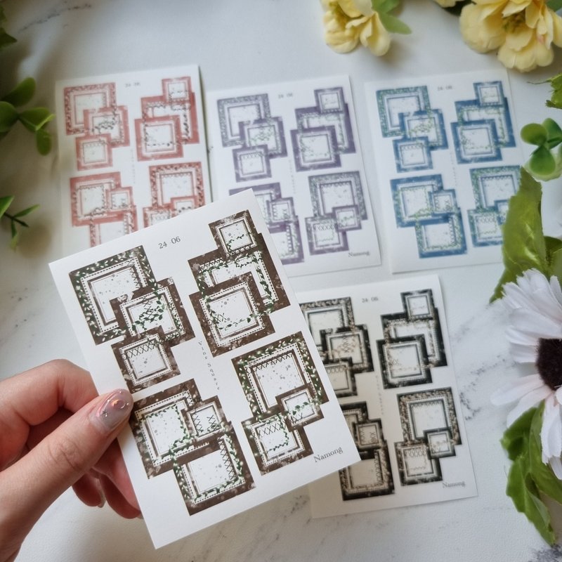 A square vine - Stickers - Paper 