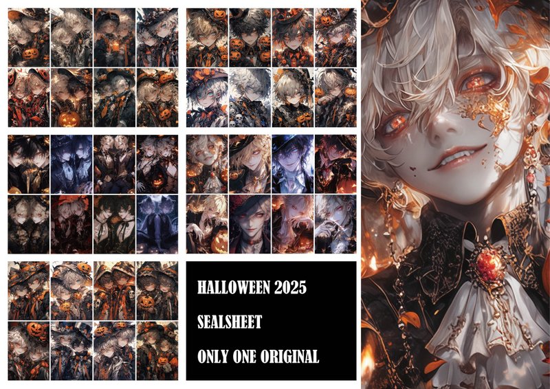 HALLOWEEN限定シールシート - 貼紙 - 紙 