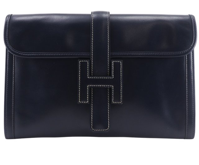 ★g1031 エルメス ジジェPM クラッチバッグ ボックスカーフ ブラック 黒 レディース★ HERMES エルメス クラッチバッグ ジジェPM ボックスカーフ ブラック 〇