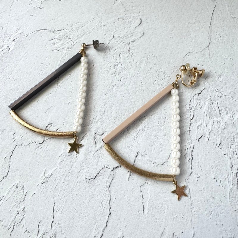 【SALE】triangle - 耳環/耳夾/耳骨夾 - 銅/黃銅 多色