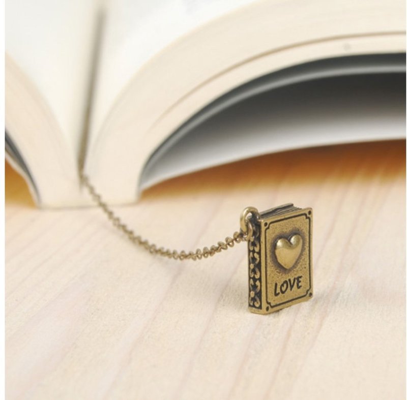 Book heart Bookmark - Bookmarks - Copper & Brass 