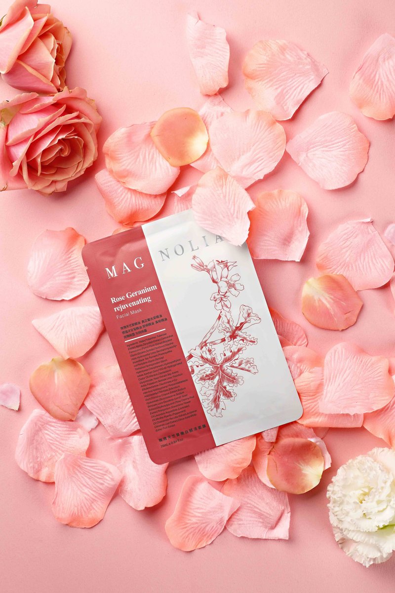 Rose Geranium rejuvenating Facial Mask - ที่มาส์กหน้า - น้ำมันหอม 