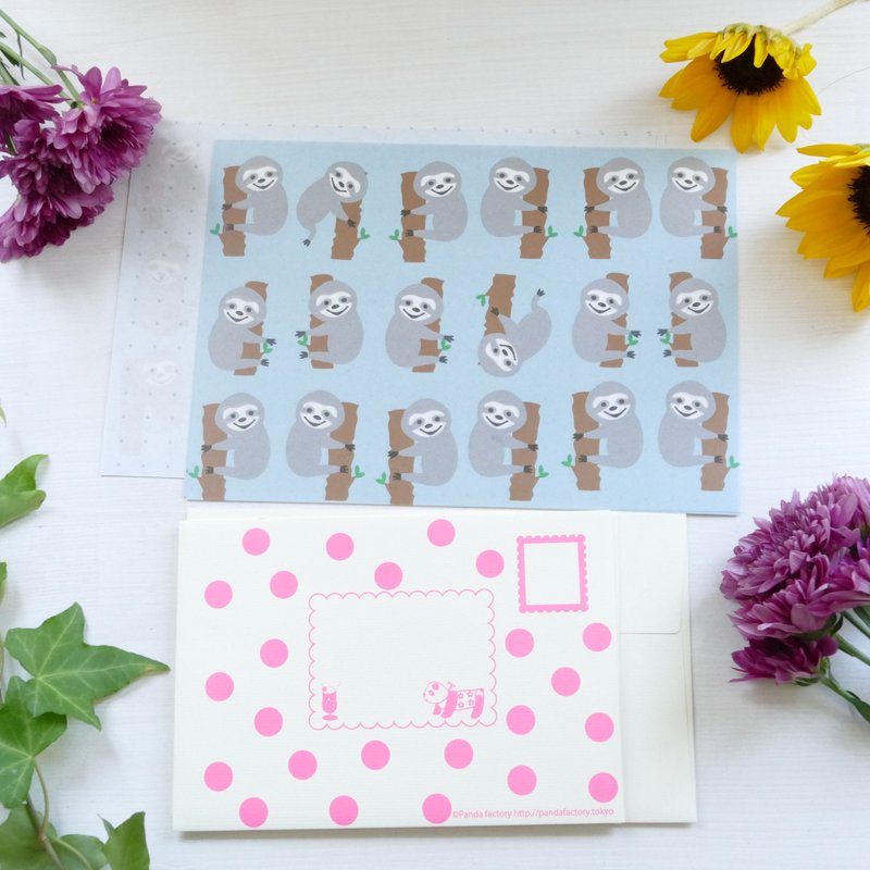 Letter Set Sloth - Envelopes & Letter Paper - Paper Blue