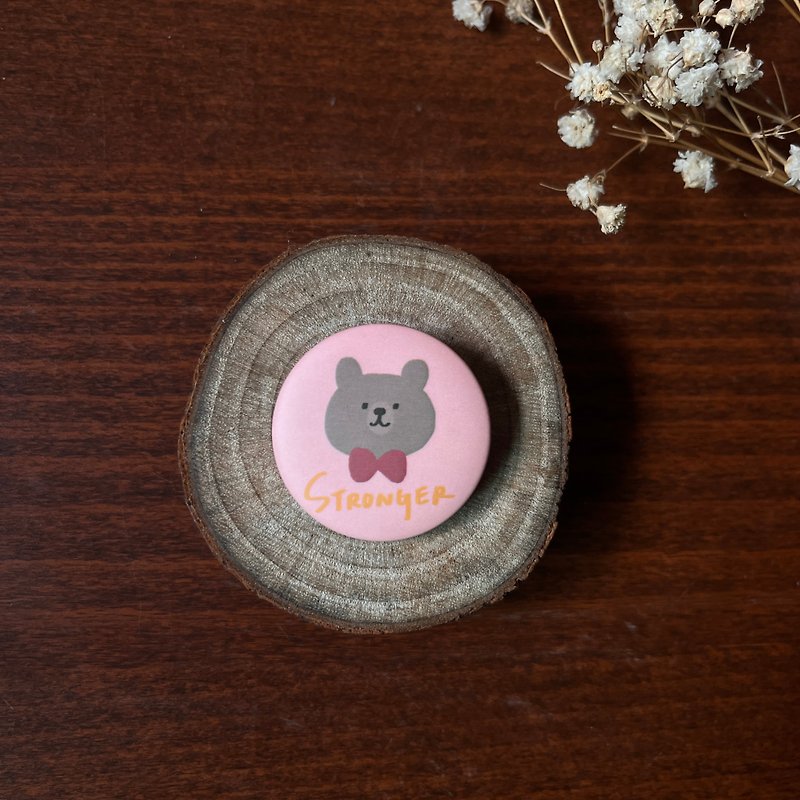 Little bear badge - Other - Plastic Pink