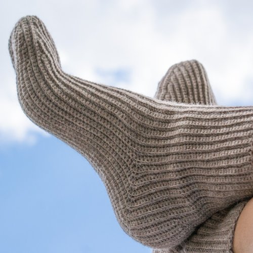 Crochet Fashion Studio Janine 典雅羊毛襪 Women's wool socks Ankle socks Alpaca fuzzy cozy socks for women 設計襪 | 靴下