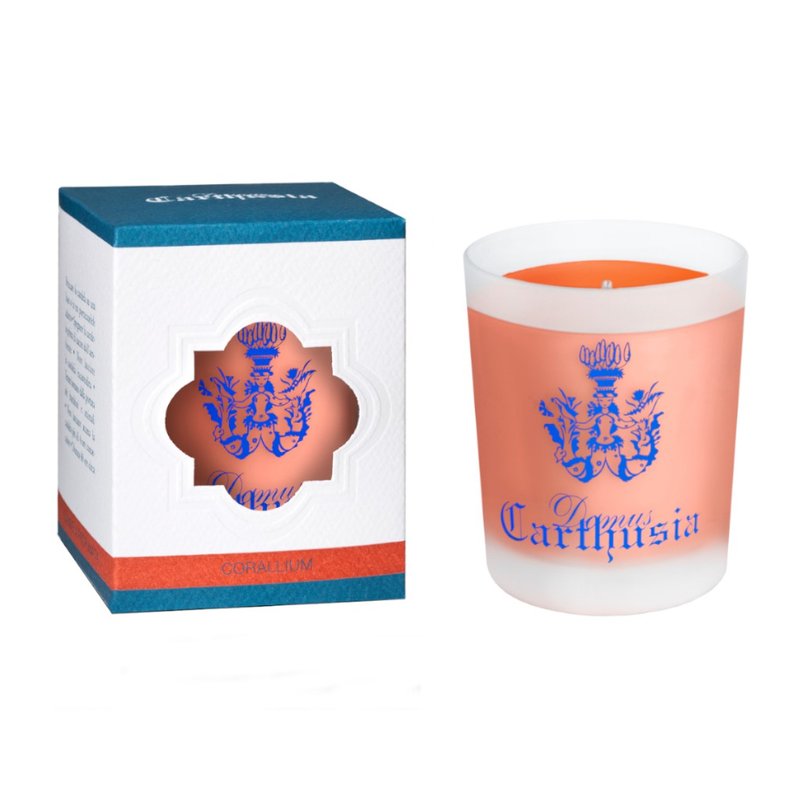 【Spot】Italy Carthusia│Red Coral Scented Candle/Corallium - Candles & Candle Holders - Essential Oils Transparent