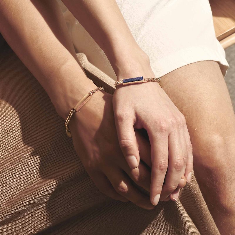 Miami Love Customized Box Chain Bracelet (6 Colours) - Bracelets - Stainless Steel Gold
