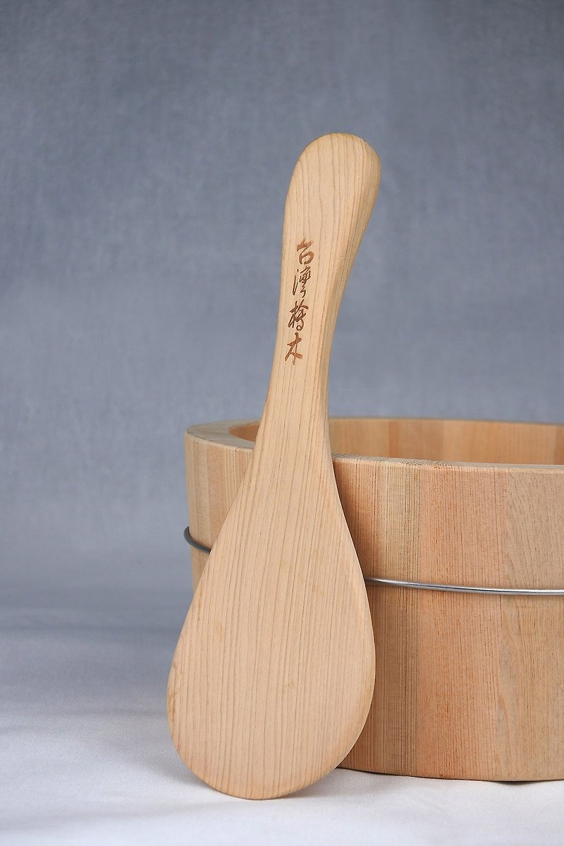 Taiwan cypress rice spoon - Other - Wood White