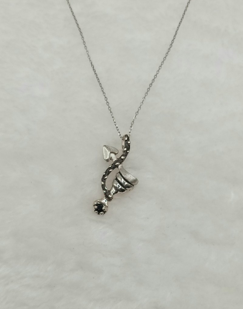 Sagittarius necklace/925 sterling silver necklace/purely handmade - สร้อยคอ - เงินแท้ 