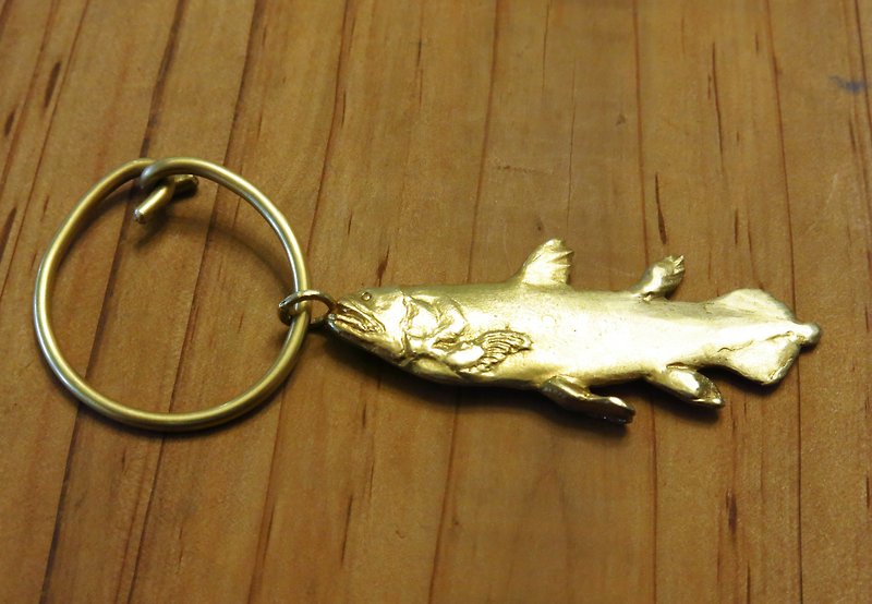 Coelacanth-1 - Charms - Copper & Brass Gold