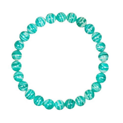 正佳珠寶 Gemsrich Jewelry 【正佳珠寶】天河石 高品千層條紋天河石 6.8-7.3mm 天河石手珠
