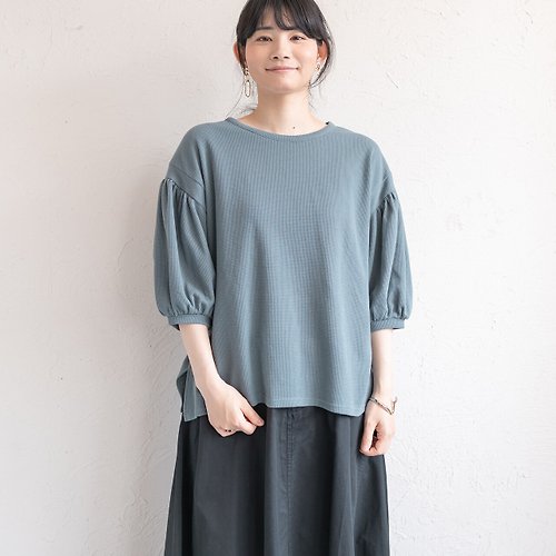 森織海自然生活風格服飾 森織海選-日本燈籠袖棉質上衣
