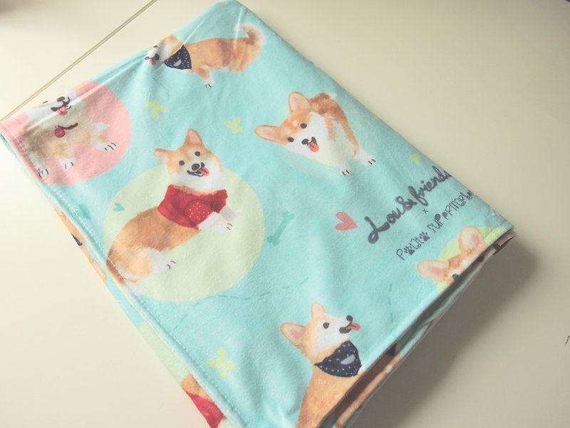 Corgi Soft Blanket in Blue - Blankets & Throws - Other Materials Blue