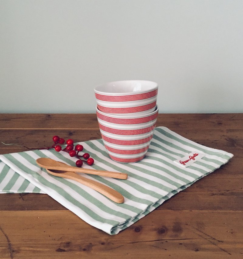 Danish Green Gate Zoe Linen Latte Cup / Tea Cup / Mug - Cups - Porcelain 