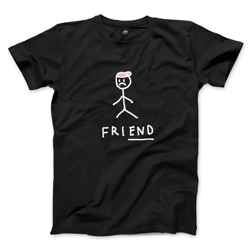 friEND-black-neutral T-shirt - เสื้อยืดผู้ชาย - ผ้าฝ้าย/ผ้าลินิน 
