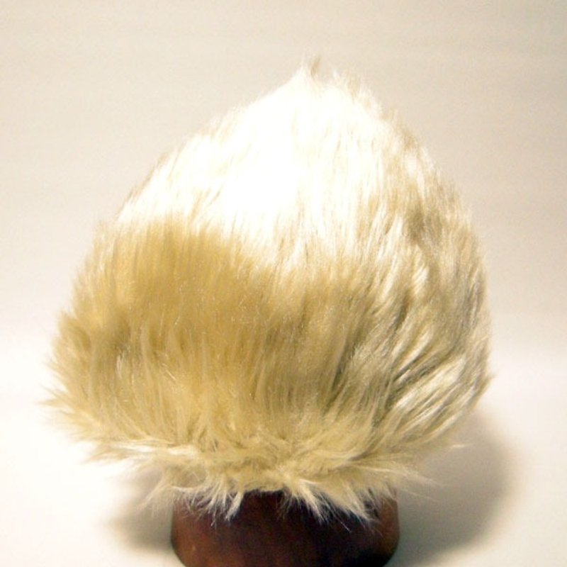 Gorgeous fake fur cap. Individual upward haired. [PS568-Gold] - Hats & Caps - Other Materials Gold