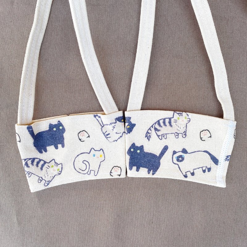 Canvas Cup Holder - Lots of Cats - Beverage Holders & Bags - Cotton & Hemp 