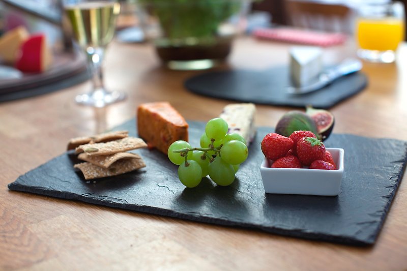<UK>Rectangular Cheese Board (Chalk Inc) - จานและถาด - หิน สีดำ