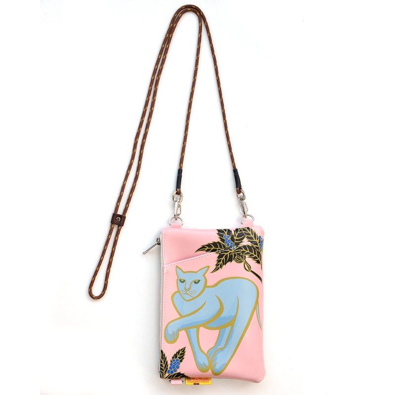 Mobile Pouch 2WAY Russian Blue - กระเป๋าแมสเซนเจอร์ - หนังเทียม 