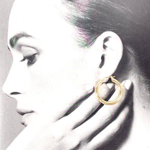 日本直送 中古美品】ジルサンダー JIL SANDER ピアス J11VG0001 フープ