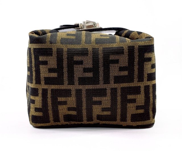 バッグ FENDI Zucca Vanity Bag Makeup Pouch Fendi Zucca Makeup Bag – Andreu's Luxury Closet