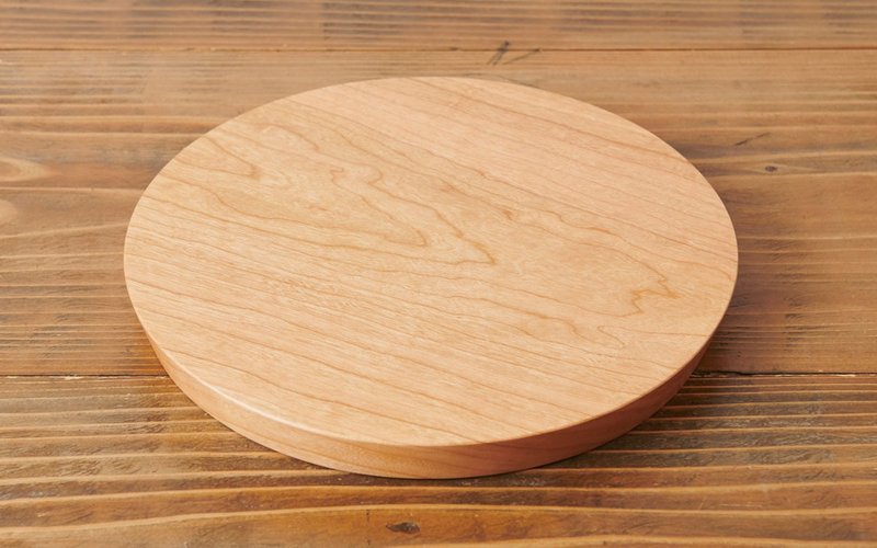 Cherry cutting board round - ถาดเสิร์ฟ - ไม้ สีนำ้ตาล