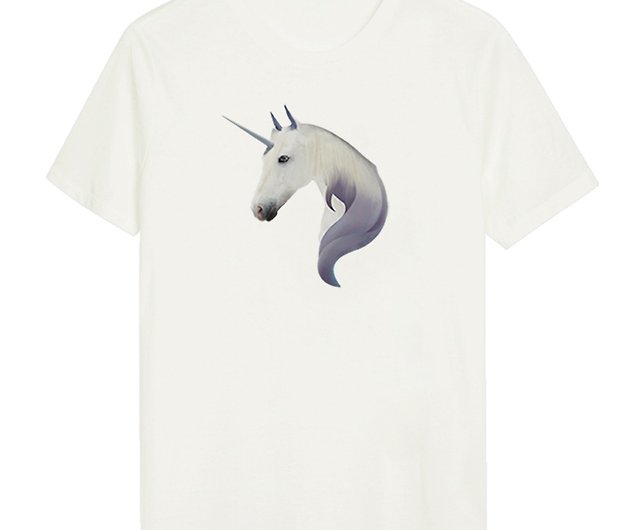 Unicorn over Rainbow white short sleeve shirt*