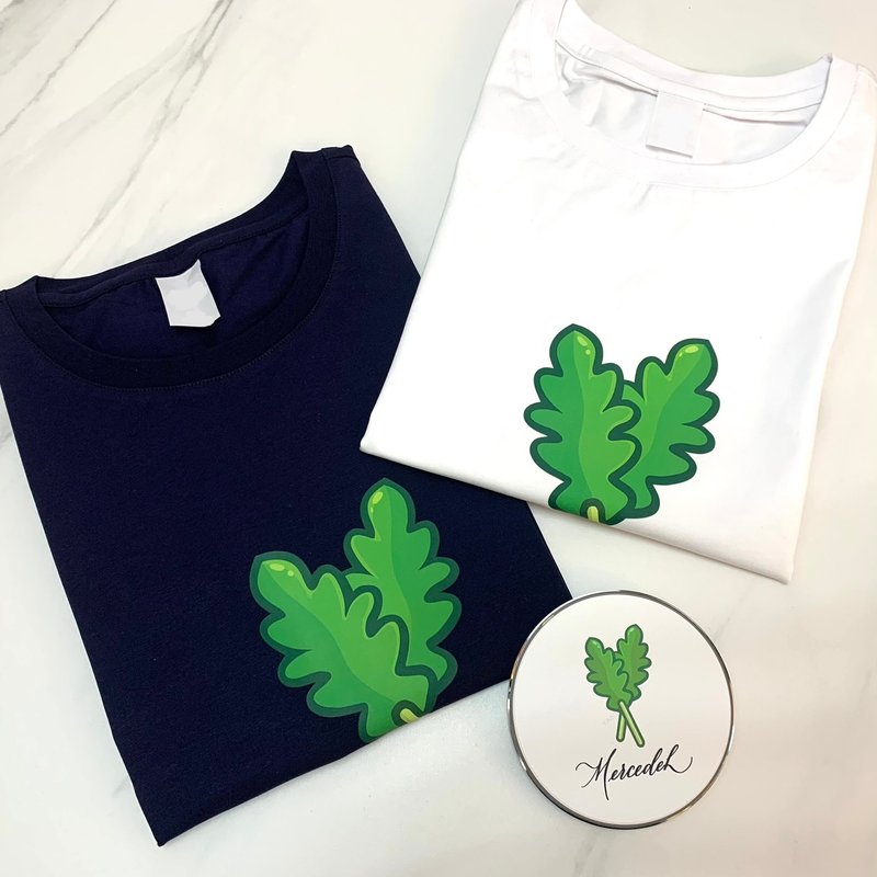 【カスタム】コットン クルーネックTシャツ 4色展開 名前/イラストをカスタマイズ - トップス ユニセックス - コットン・麻 多色