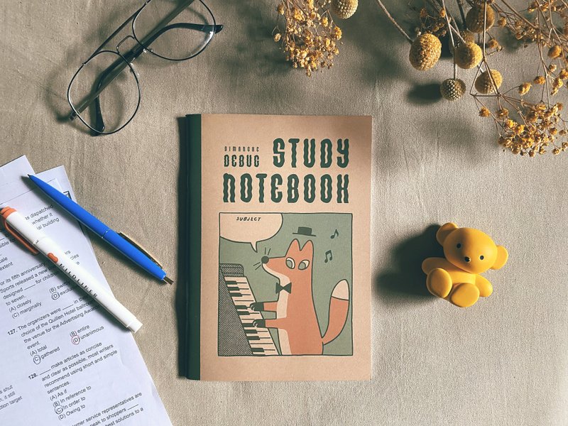 Dimengqi Debug Study Book v.2 Play the Piano - สมุดบันทึก/สมุดปฏิทิน - กระดาษ หลากหลายสี