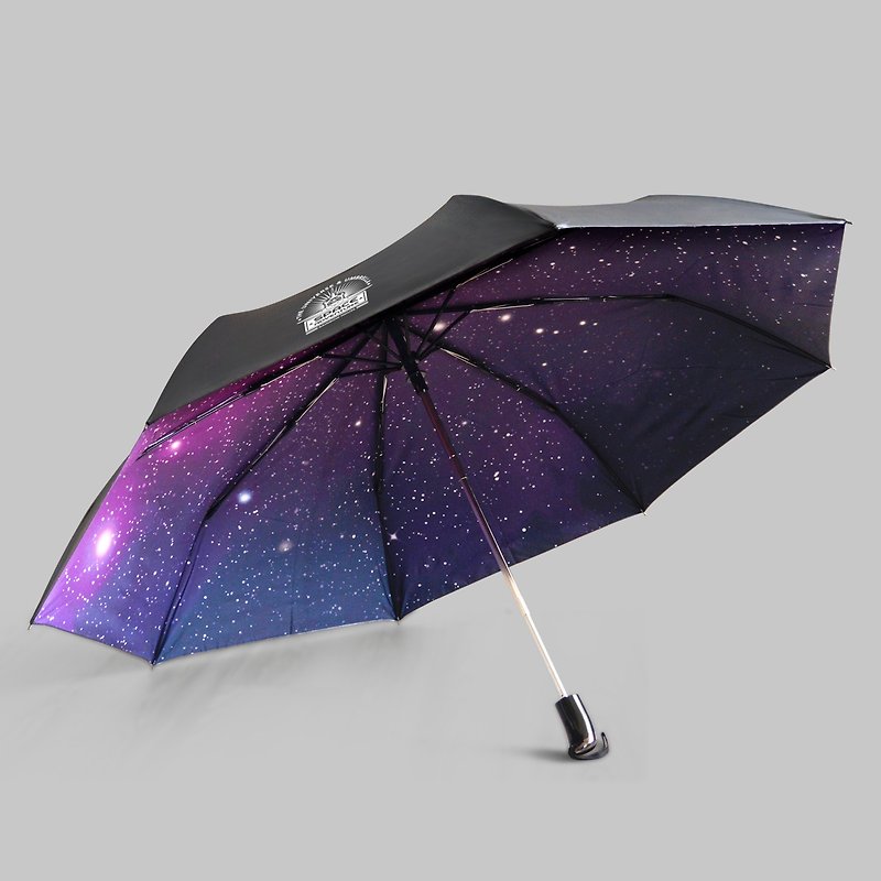 Flying to the Universe Automatic Umbrella | Super Large Umbrella Surface 27 Inch | Full Starry Sky | Taiwan Fumao Umbrella Cloth_Purple - Umbrellas & Rain Gear - Waterproof Material Purple