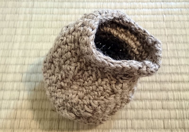 Exclusive Order - Hand woven hemp rope soft ware - ของวางตกแต่ง - ผ้าฝ้าย/ผ้าลินิน 