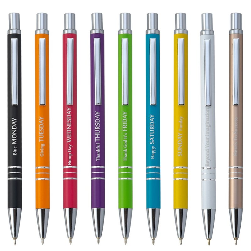 [Out of season products] IWI Message information ball pen #9 colors optional # until sold out - ปากกา - โลหะ 