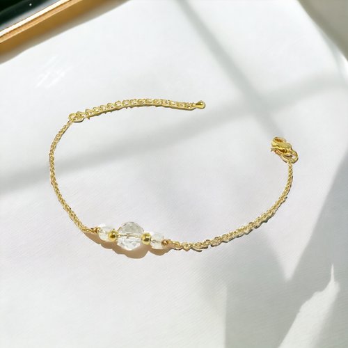Cat.Me貓伴 冰晶純淨白水晶手鍊