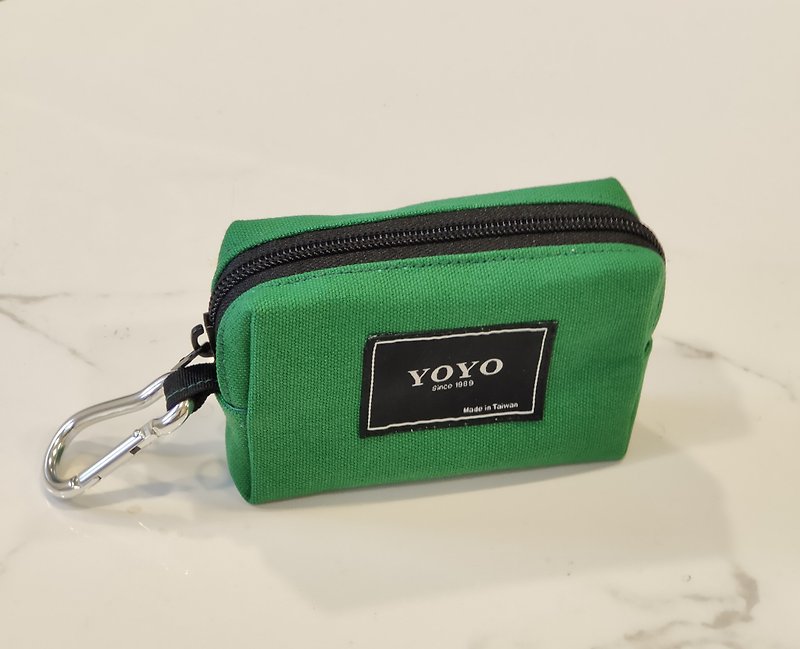 Canvas coin purse 3C storage bag key bag portable small bag waist bag - Coin Purses - Cotton & Hemp 