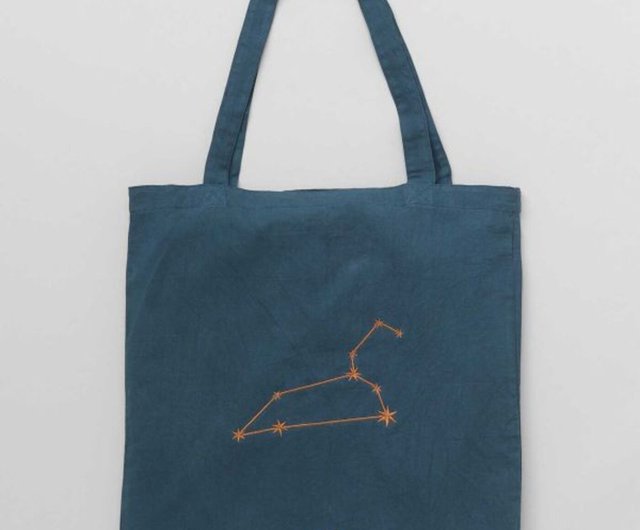 好評予約販売】12星座が収納できる刺繍トートショッピングバッグ