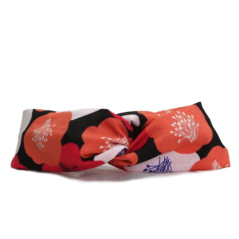 Fragrant Japanese cloth limited edition | hair band - เครื่องประดับผม - ผ้าฝ้าย/ผ้าลินิน สีแดง