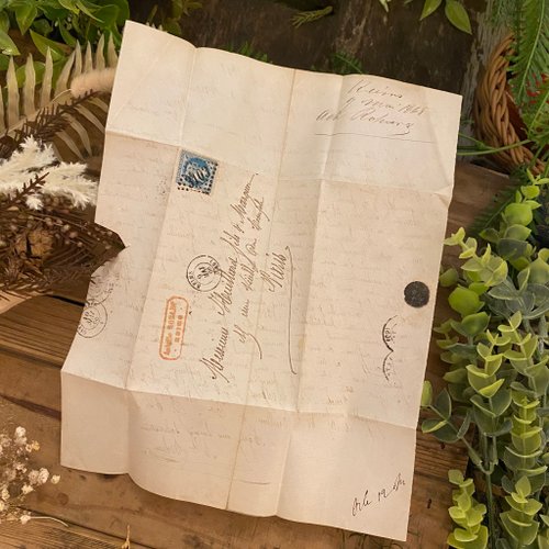 19世紀フランス 100年前の手書き古書簡 - ショップ ct-antique 封筒